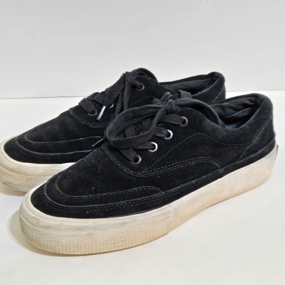 AllSaints Mercia Sneakers Womens 8 Black Suede Platform Chunky shoe ZW0011-BLK